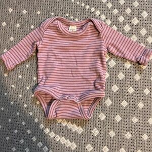Purple striped Kate Quinn bodysuit
